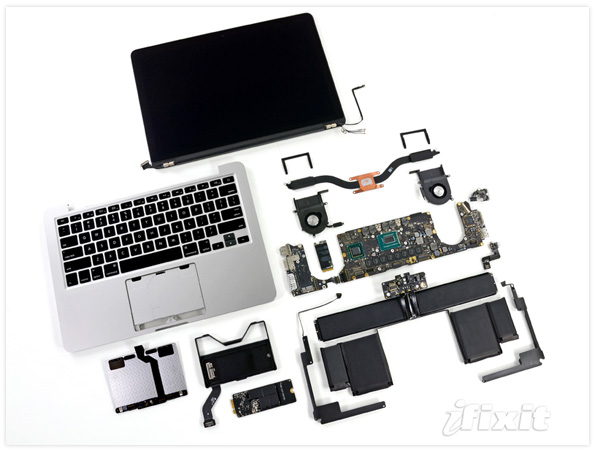13-inch Retina MacBook Pro gets torn apart