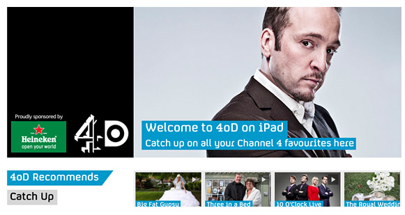 4oD Catch Up for iPad