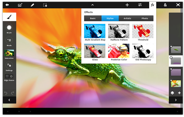Adobe Photoshop Touch for the iPad 2