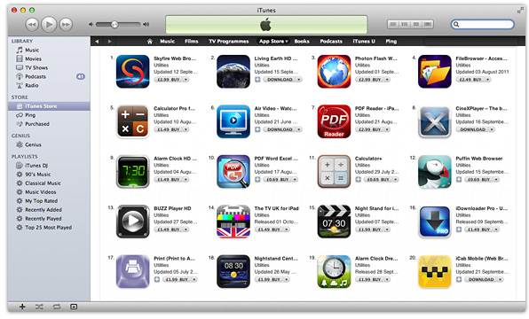 iOS Apps iTunes