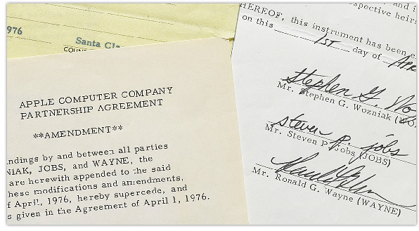 1976 Apple Contract