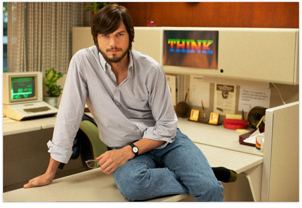 Ashton Kutcher as Steve Jobs