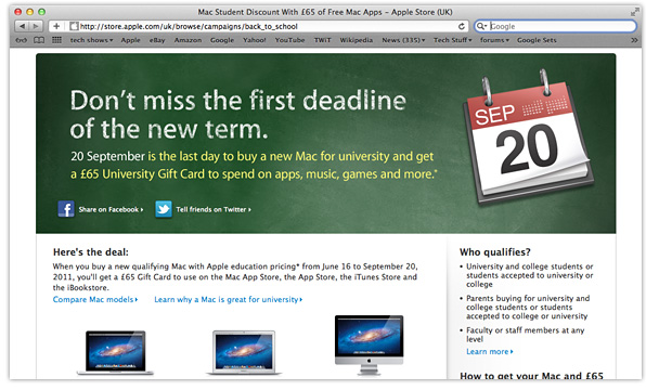 Apple's Back to School promo