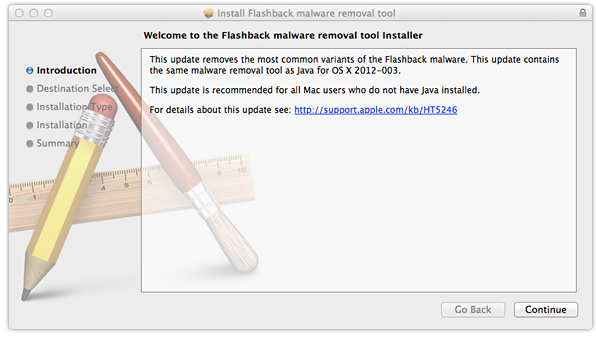 Flashback malware removal tool