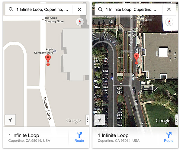 Google Maps iOS app
