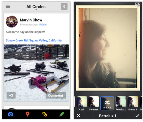 Google+ iPhone app