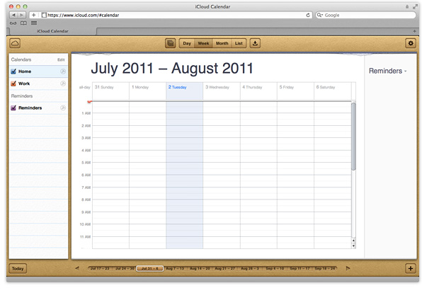 iCloud Calendar