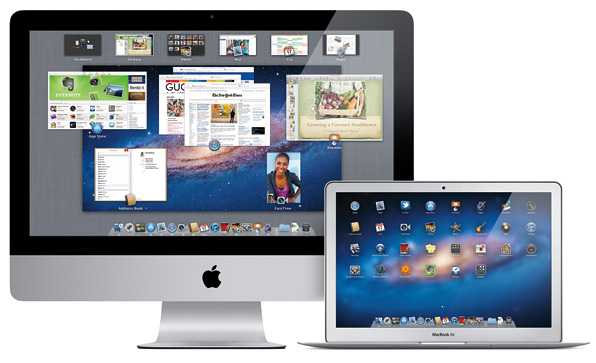 iMac & MacBook Air running OS X Lion