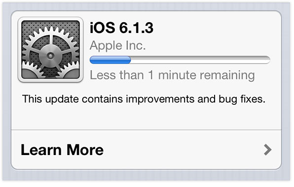 iOS 6.1.3 update