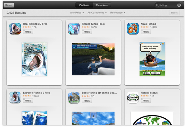 App Store search in iOS 6