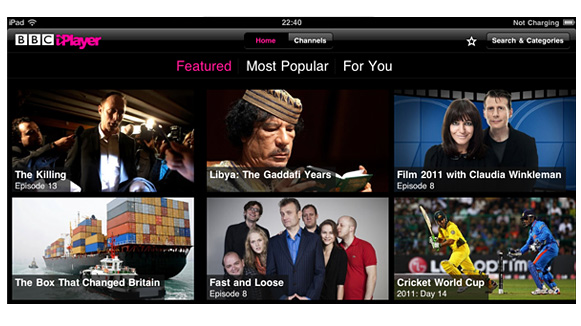 iPlayer on iPad