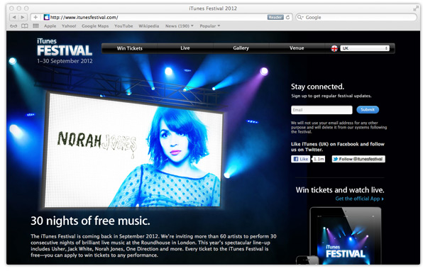 iTunes festival 2012