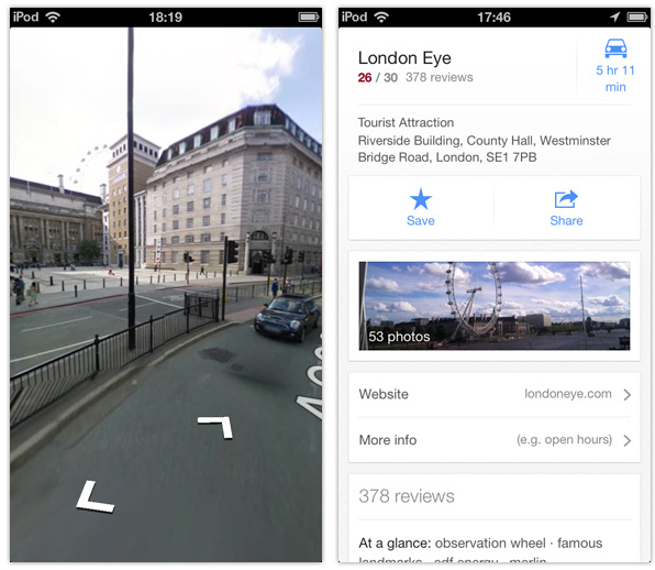 Google Maps iOS app