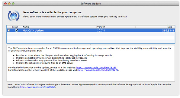 OS X 10.7.4