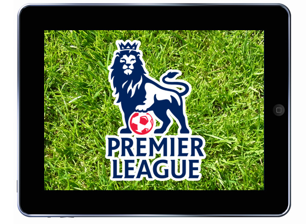 Premier League logo on iPad