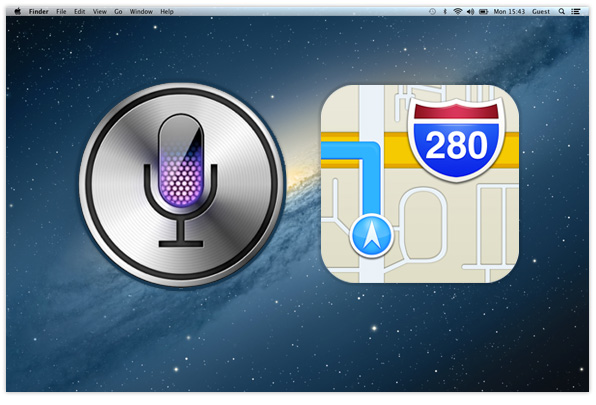 Siri & Maps OS X 10.9