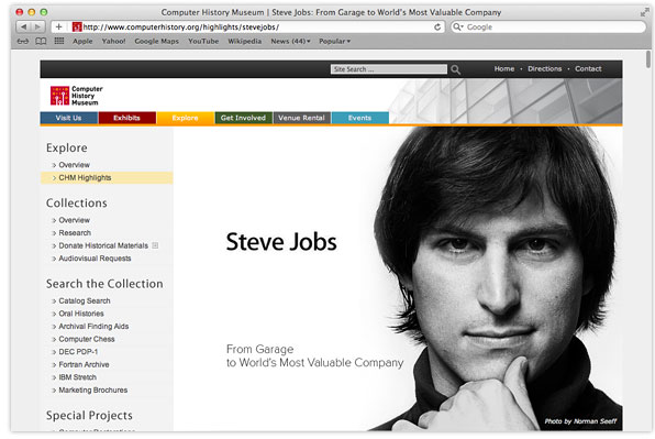 Steve Jobs... First, Last, One more thing...
