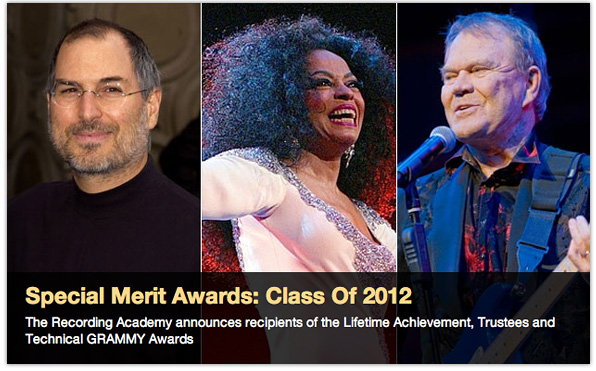Steve Jobs honored with posthumous Grammy Award