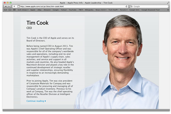 Apple CEO Tim Cook