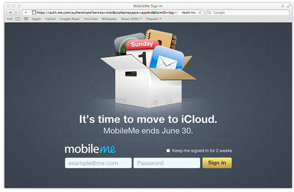 MobileMe - time to move