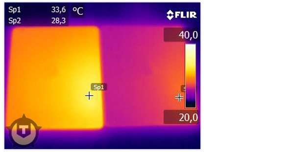 thermal images of the new iPad and the iPad 2