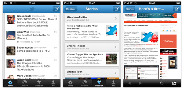 Twitter iPhone Screenshots