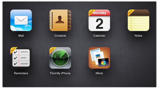 iCloud Beta web apps