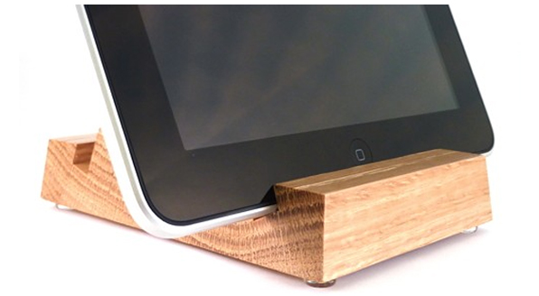 WoodPad wooden iPad stand