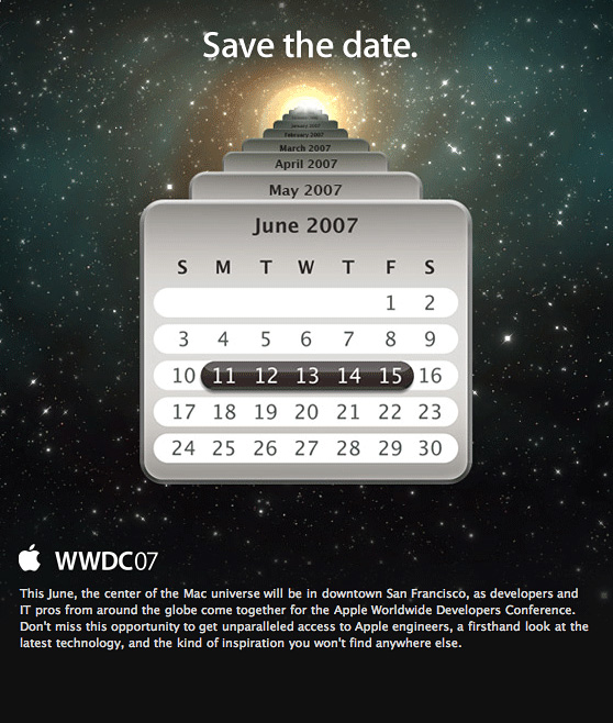 WWDC 2007 Invite