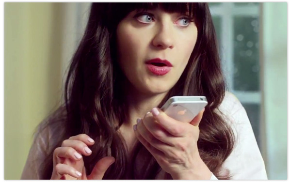 Zooey Deschanel iPhone 4S TV advert